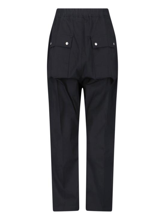 26SS 릭 오웬스 스트레이트 팬츠 RU01F2361 TE 09 Black - RICK OWENS