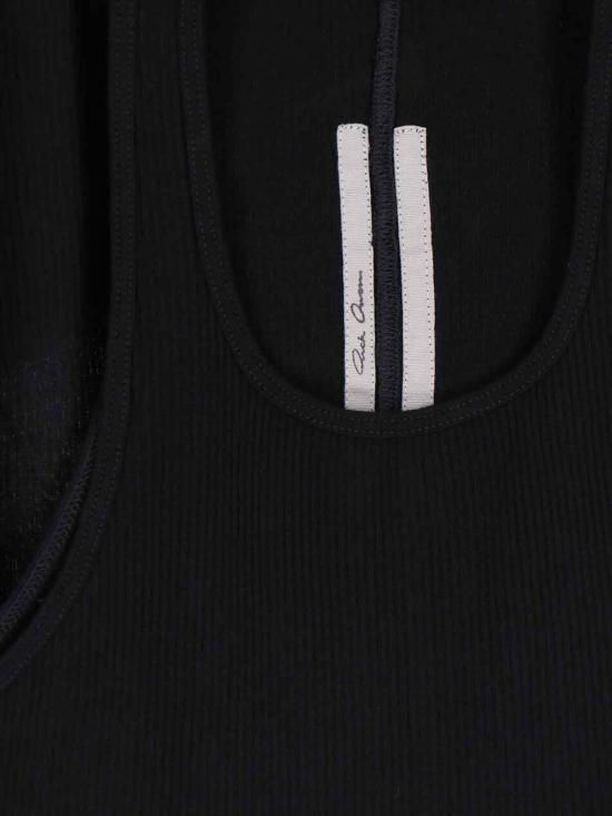26SS 릭 오웬스 반팔 티셔츠 RU01F2150 RC 09 Black - RICK OWENS