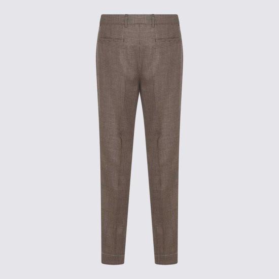  브루넬로 쿠치넬리 스트레이트 팬츠 울 - BRUNELLO CUCINELLI