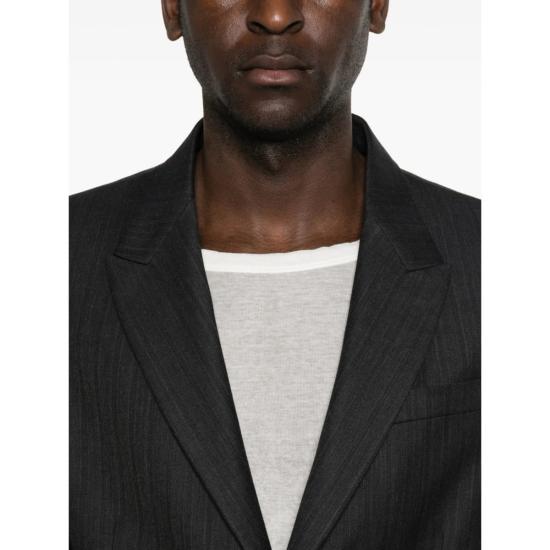  MM6 메종마르지엘라 수트 자켓 Mm6 메종 마르지엘라 재킷 블레이저 그레이 - MM6 MAISON MARGIELA