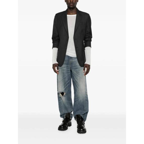  MM6 메종마르지엘라 수트 자켓 Mm6 메종 마르지엘라 재킷 블레이저 그레이 - MM6 MAISON MARGIELA