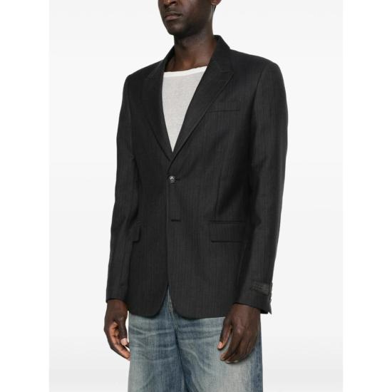  MM6 메종마르지엘라 수트 자켓 Mm6 메종 마르지엘라 재킷 블레이저 그레이 - MM6 MAISON MARGIELA