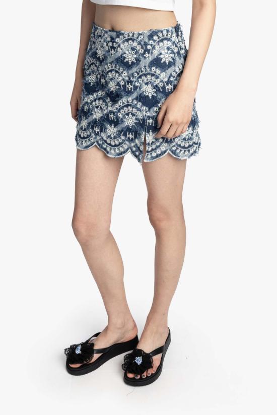  안나 수이 데님 스커트 안나수이 소노라 데님 미니 스커트 - ANNA SUI