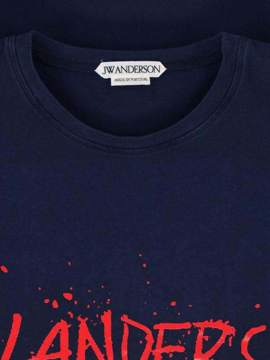 26SS JW앤더슨 반팔 티셔츠 JT0307 PG1936 888 Blue - JW ANDERSON