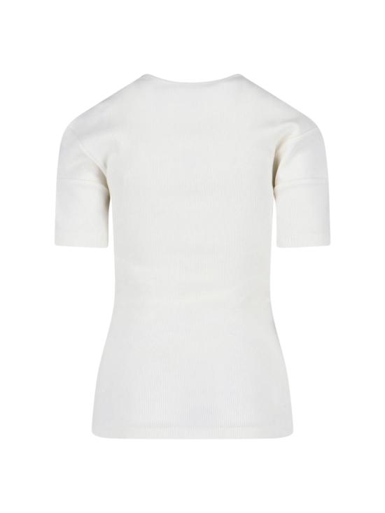 26SS 르메르 피티드 헨리 티셔츠 TS0005 LJ1030 WH086 White - LEMAIRE