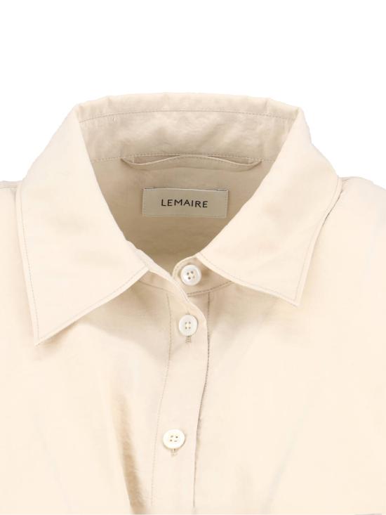 26SS 르메르 스트레이트 칼라 트위스트 셔츠 SH1141 LF1308 BG235 White - LEMAIRE