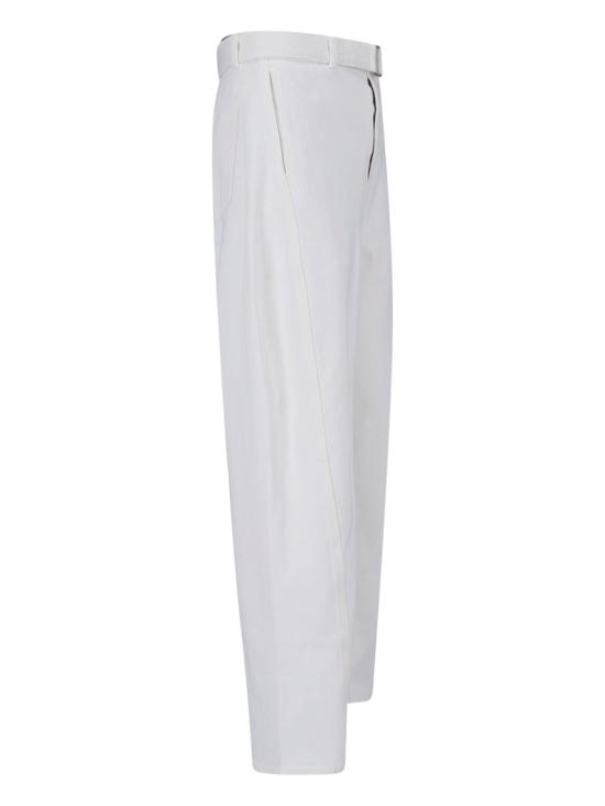 26SS 르메르 트위스트 벨티드 팬츠 PA326 LD1070 WH086 White - LEMAIRE