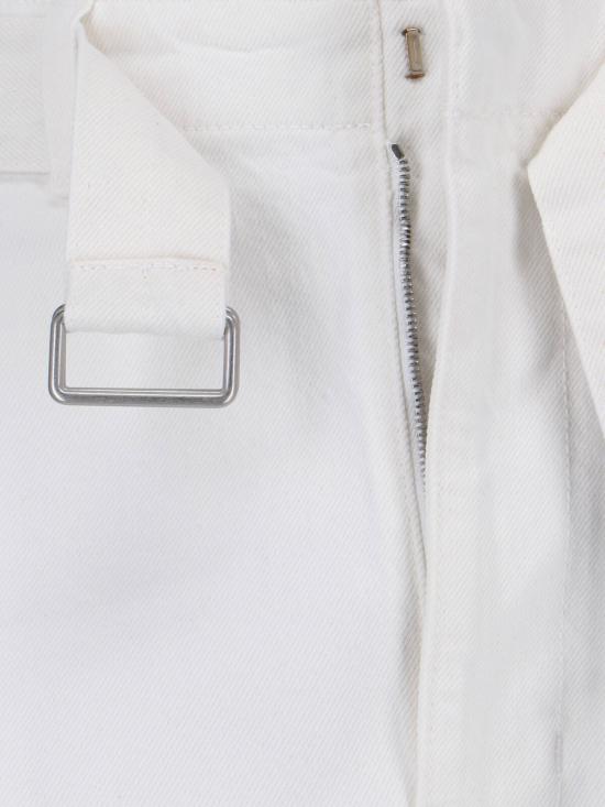 26SS 르메르 트위스트 벨티드 팬츠 PA326 LD1070 WH086 White - LEMAIRE