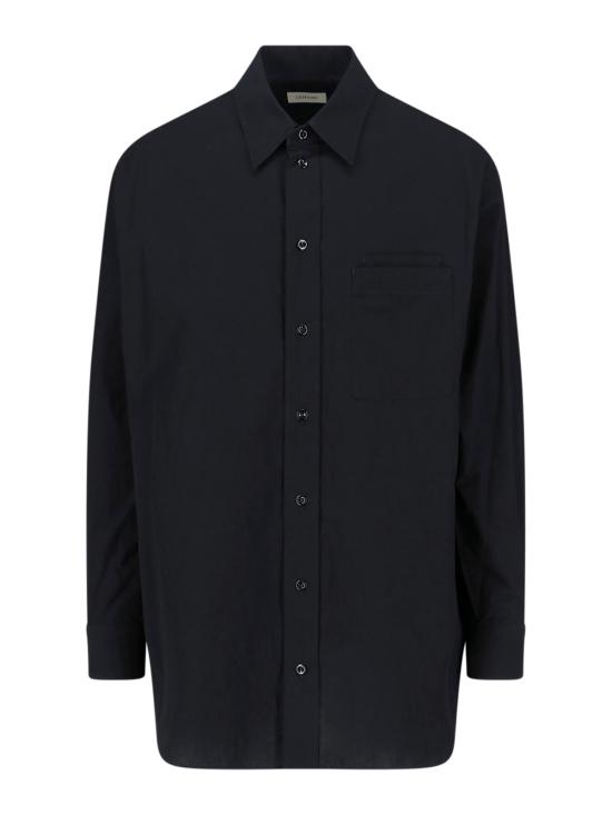 26SS 르메르 긴팔 셔츠 SH1247 LF1399 BK999 Black