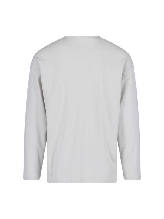 26SS 르메르 면실크 긴팔 티셔츠 TS0019 LJ1055 BG282 White - LEMAIRE