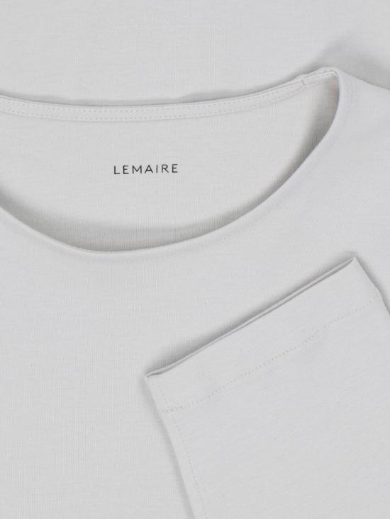 26SS 르메르 면실크 긴팔 티셔츠 TS0019 LJ1055 BG282 White - LEMAIRE