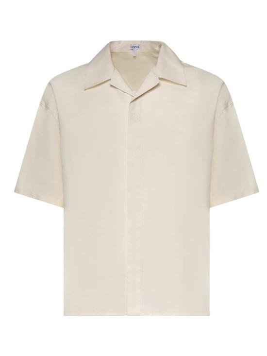  로에베 폴로 티셔츠 코튼 셔츠 화이트