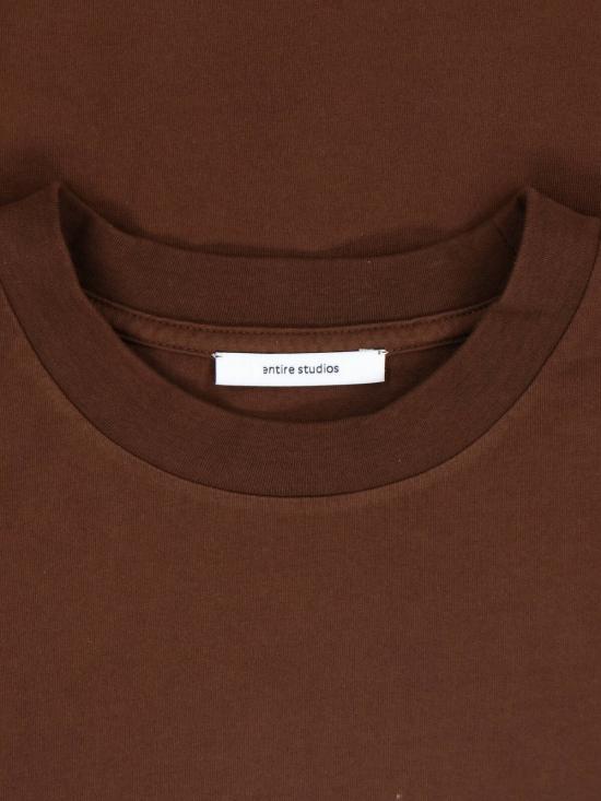 26SS 엔타이어 스튜디오 반팔 티셔츠 ESSS26TT03012 6235 Brown - ENTIRE STUDIOS