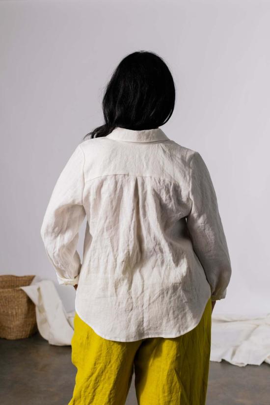  Pamut Apparel USA 탑 Pamut Apparel Usa 셀린느 리넨 셔츠 - OTHER BRANDS