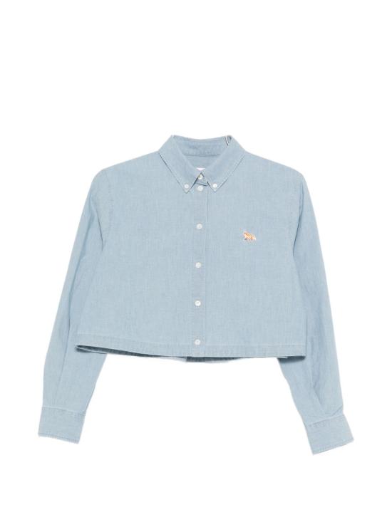 26SS 메종키츠네 셔츠 QW00402 WC50060434 Clear Blue