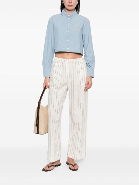 26SS 메종키츠네 셔츠 QW00402 WC50060434 Clear Blue - MAISON KITSUNE