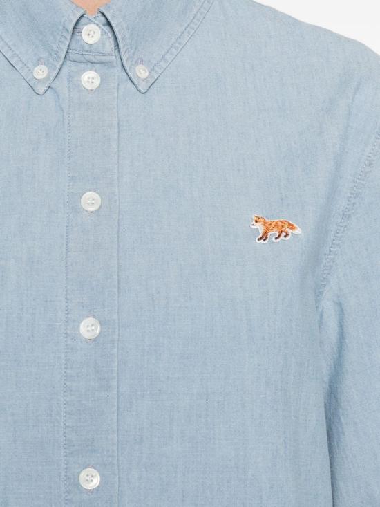 26SS 메종키츠네 셔츠 QW00402 WC50060434 Clear Blue - MAISON KITSUNE