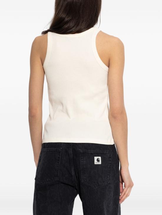 26SS 메종키츠네 민소매 티셔츠 QW00600 KA00330063 Beige - MAISON KITSUNE