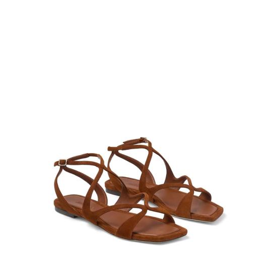  지미추 샌들 슈즈  브라운 - JIMMY CHOO