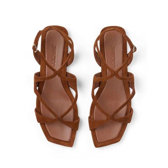  지미추 샌들 슈즈  브라운 - JIMMY CHOO