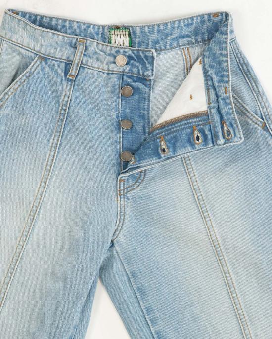  론 데님 팬츠 Lwn Paz 팬츠 90년대 스톤워시 리지드 데님 - LWN