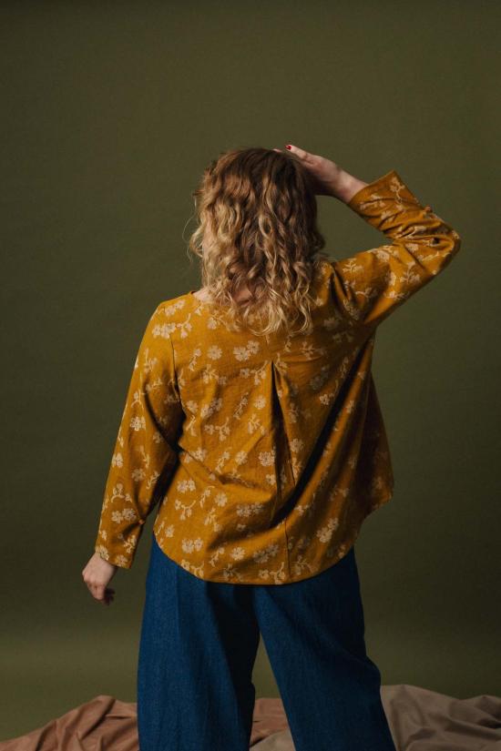  파뮤트 어패럴 블라우스 Pamut Apparel 우사 오팔 탑 메도우 - PAMUT APPAREL