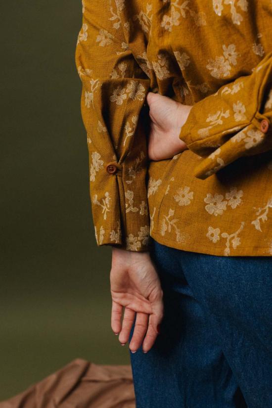  파뮤트 어패럴 블라우스 Pamut Apparel 우사 오팔 탑 메도우 - PAMUT APPAREL