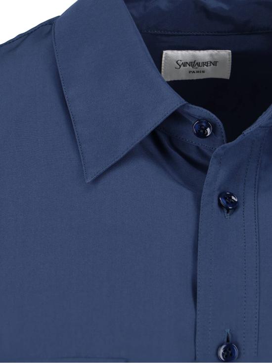 26SS 생로랑 셔츠 854249 Y2N49 4812 Blue - SAINT LAURENT