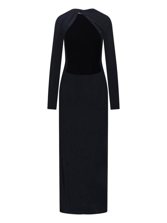 26SS 생로랑 미디 원피스 786088 Y37NW 1000 - SAINT LAURENT