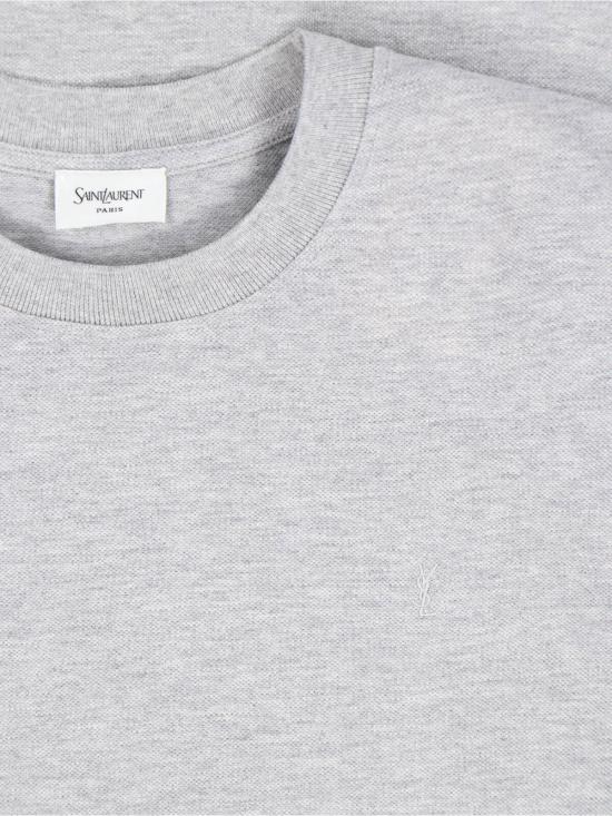 26SS 생로랑 반팔 티셔츠 832941 Y37HC 1403 Grey - SAINT LAURENT