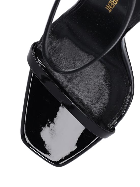 26SS 생로랑 오피움 샌들 페이턴트 557662 1TV1A 1000 Black - SAINT LAURENT