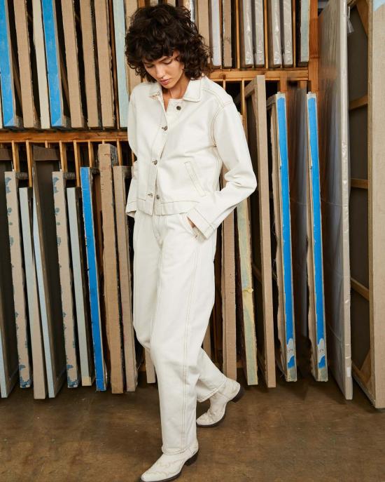  론 데님 팬츠 Lwn Paz 팬츠 내추럴 스톤워시 리지드 데님 - LWN