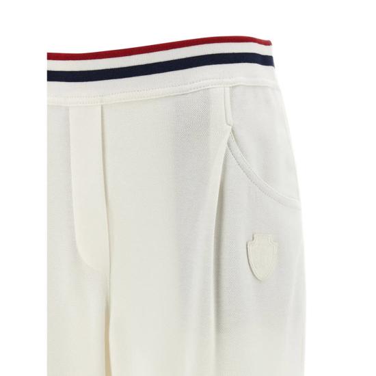  브루넬로 쿠치넬리 스트레이트 팬츠 Brunello Cucinelli 팬츠 화이트 - BRUNELLO CUCINELLI