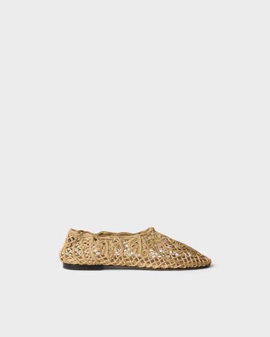  오디시 플랫 슈즈 아이리스 크로셰 플랫 베이지