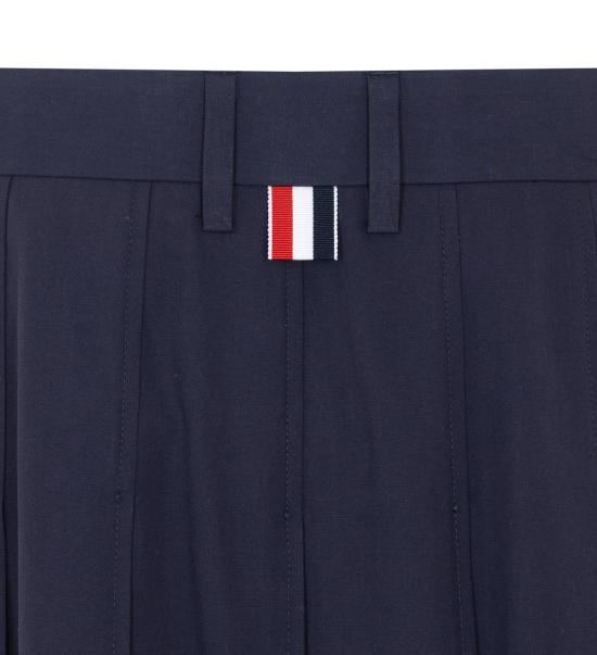  톰브라운 숏 스커트 톰 브라운 플리츠 스커트 블루 - THOM BROWNE