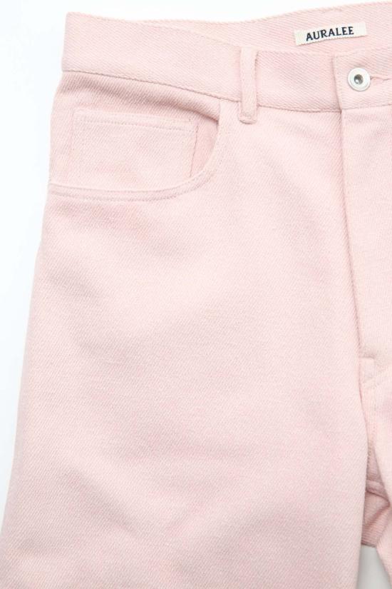  오라리 데님 팬츠 오랄리 실크 넵  5 P 와이드 팬츠 - AURALEE