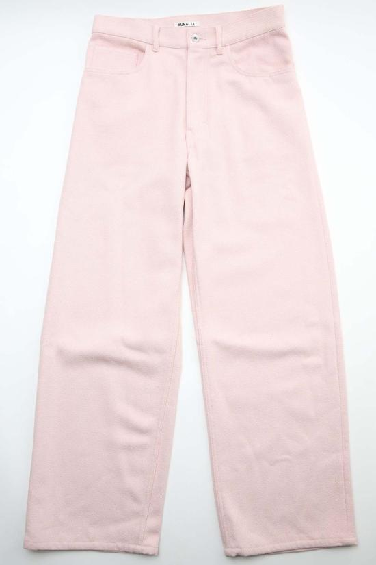  오라리 데님 팬츠 오랄리 실크 넵  5 P 와이드 팬츠