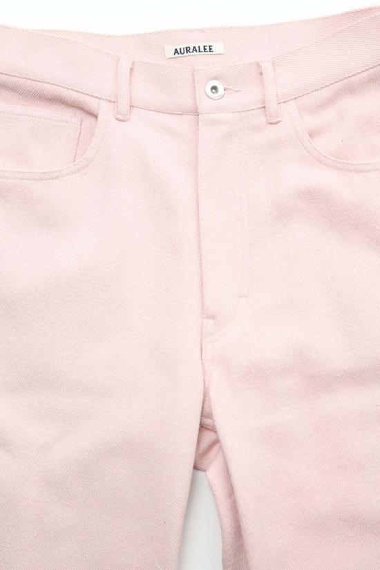  오라리 데님 팬츠 오랄리 실크 넵  5 P 와이드 팬츠 - AURALEE