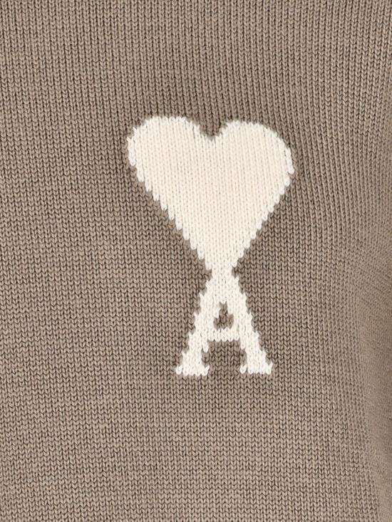  아미 스웨터 Ami Alexandre Mattiussi Ami De C Ur 코튼  베이지 - AMI