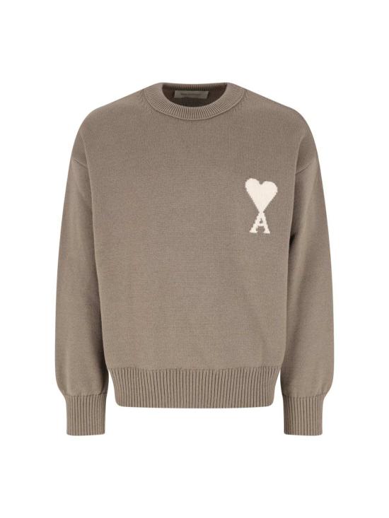  아미 스웨터 Ami Alexandre Mattiussi Ami De C Ur 코튼  베이지