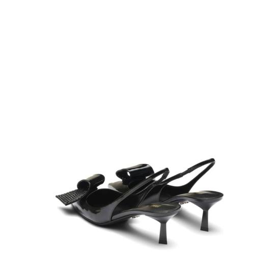  프라다 힐/펌프스 뾰족코 슬링백 힐 블랙 - PRADA