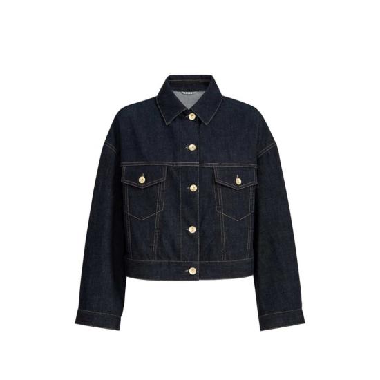  브루넬로 쿠치넬리 봄버 자켓 아우터웨어 다운 재킷 블루