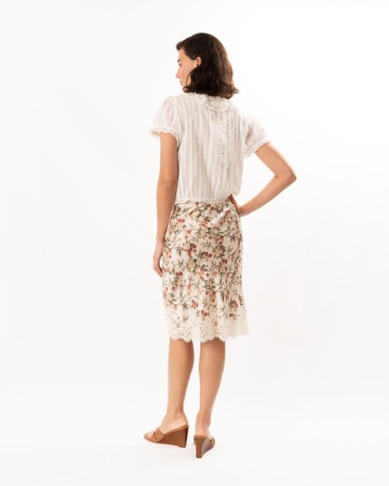  도엔 롱 스커트 Dôen Elowette 스커트 Cerise Et Fleur - DOEN