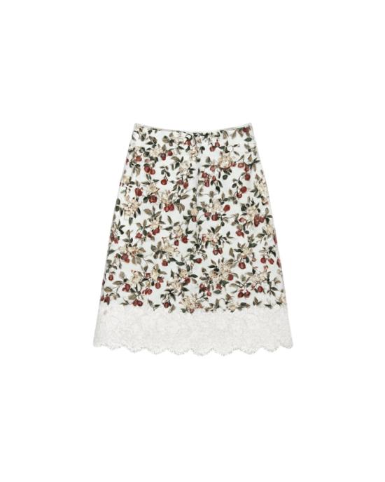  도엔 롱 스커트 Dôen Elowette 스커트 Cerise Et Fleur