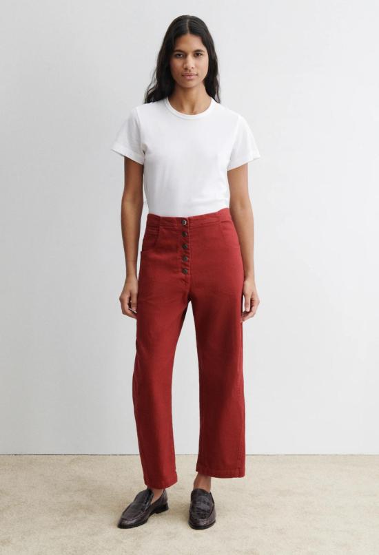  레이첼 코미 데님 팬츠 엘킨 팬츠 파프리카