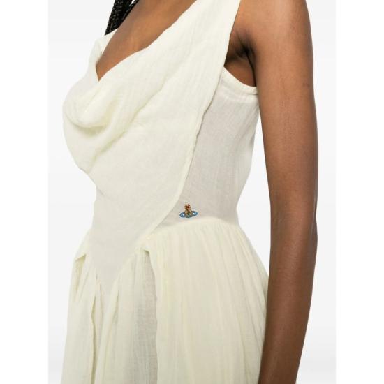  비비안웨스트우드 숏 원피스 비비안 웨스트우드 드레스 뉴트럴 컬러 - VIVIENNE WESTWOOD