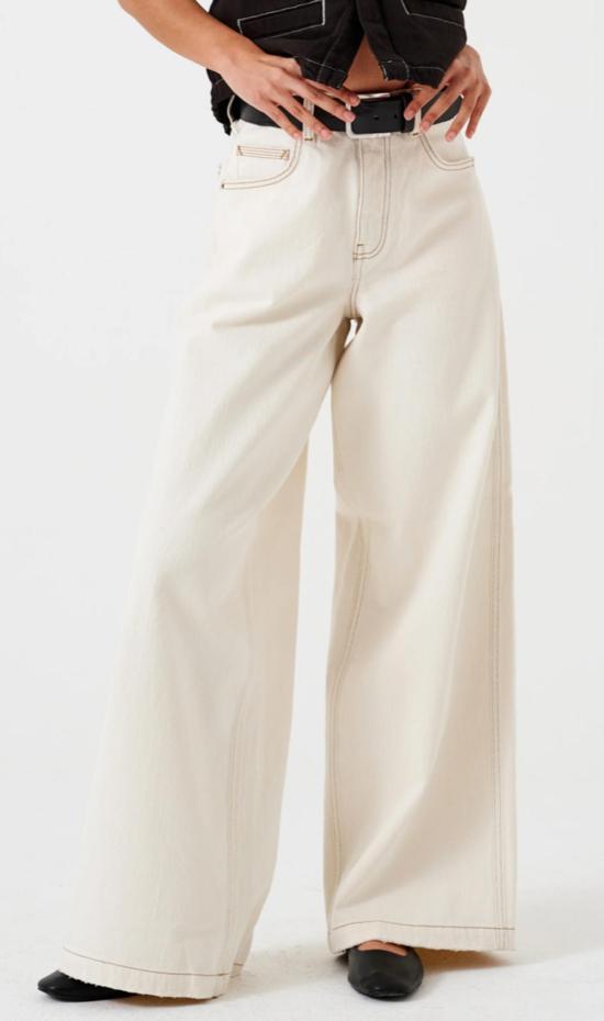  Seventy + Mochi 데님 팬츠 세븐티 + 모찌 베이 진 에크루 - OTHER BRANDS