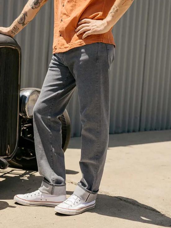  히로시 카토 데님 팬츠 해머 스트레이트 10.5온스 셀비지 데님 - HIROSHI KATO