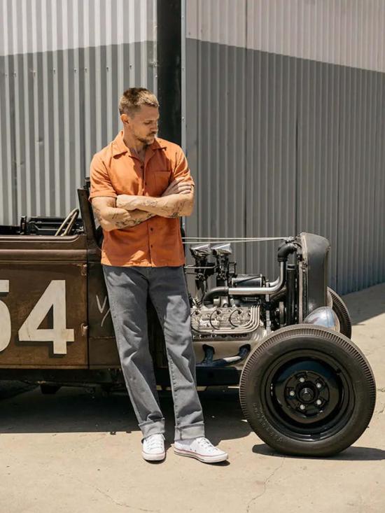  히로시 카토 데님 팬츠 해머 스트레이트 10.5온스 셀비지 데님 - HIROSHI KATO