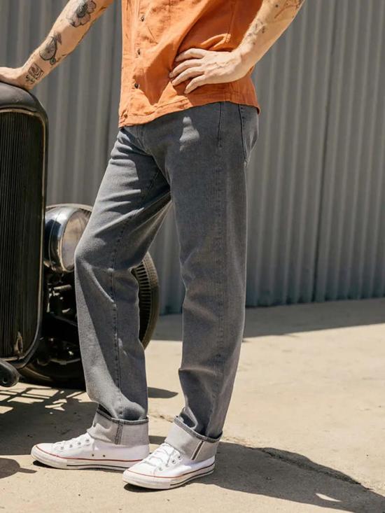  히로시 카토 데님 팬츠 해머 스트레이트 10.5온스 셀비지 데님 - HIROSHI KATO